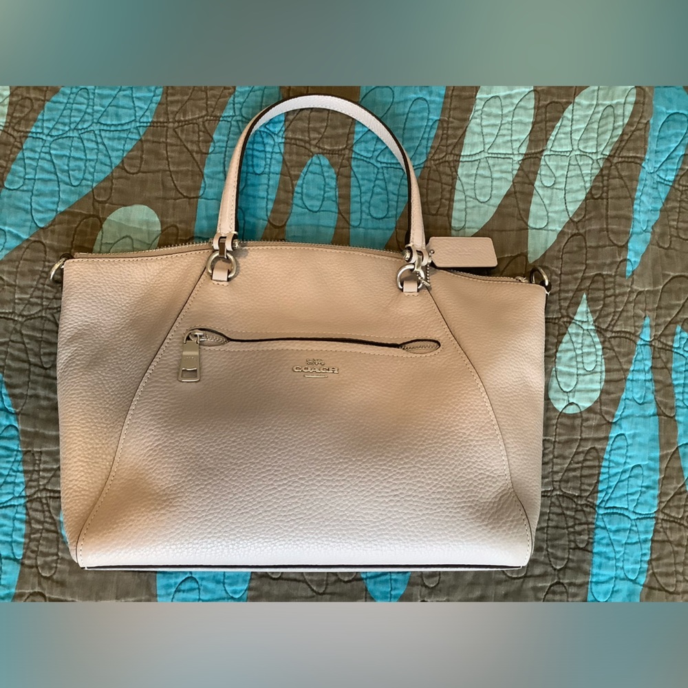 Coach Prarie pebbled leather satchel